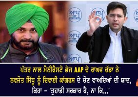 aaps raghav chadha tells sidhu