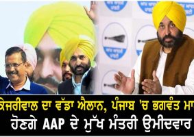 aap announces bhagwant maan