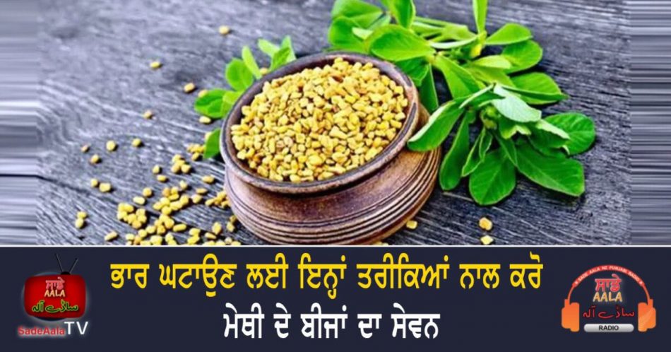 fenugreek seeds can be consumed