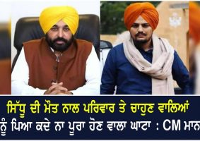 cm maan on sidhu moosewala