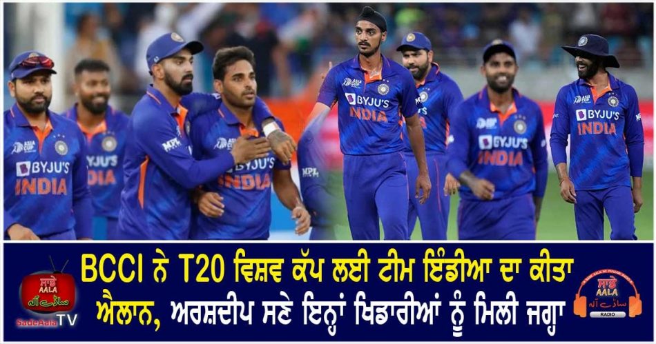 team india for t20 world cup 2022