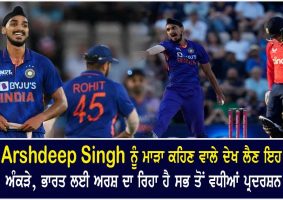 arshdeep singh economy rate