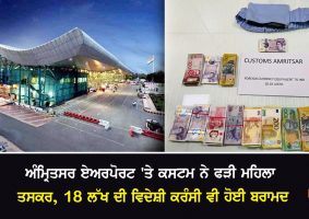 foreign currency smuggling from amritsar airport