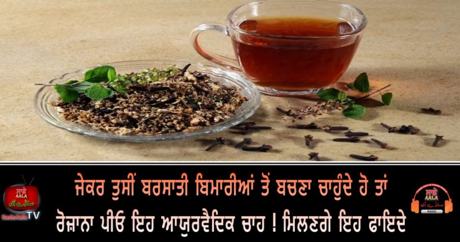 drink healthy ayurvedic tea in