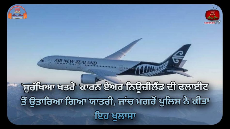 man removed from air nz flight