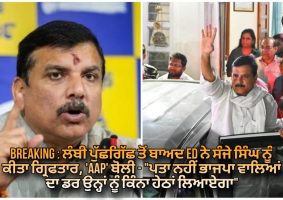 aap mp sanjay singh arrested by ed