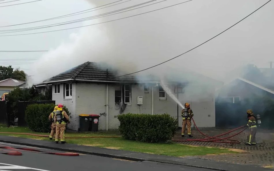 house fire in Auckland's Takapuna