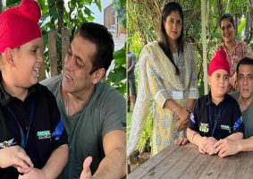 salman khan met a three year old