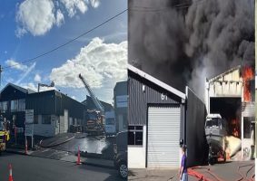 Large fire breaks out in Auckland