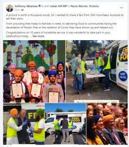 PM honours ‘extraordinary’ Sikh volunteers 