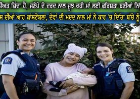 Constables pay a visit to miracle baby