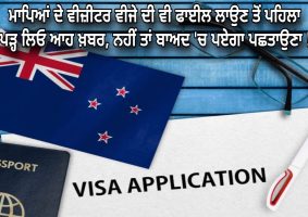 before filing the visitor visa file